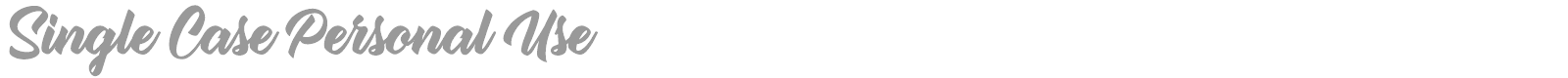 Single Case font preview